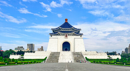 Chiang Kai-shek Memorial Hall. Taiwan. Taipei. - obrazy, fototapety, plakaty