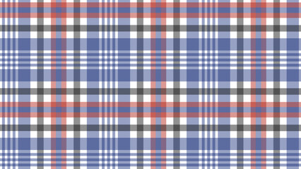Blue and red plaid fabric texture background	