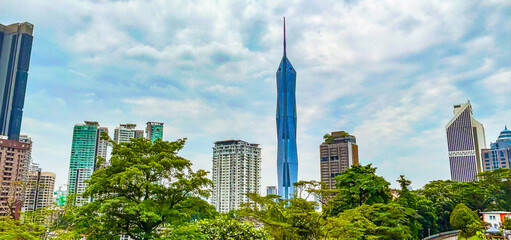 Merdeka 118 and skyscrapers. Kuala Lumpur, Malaysia.