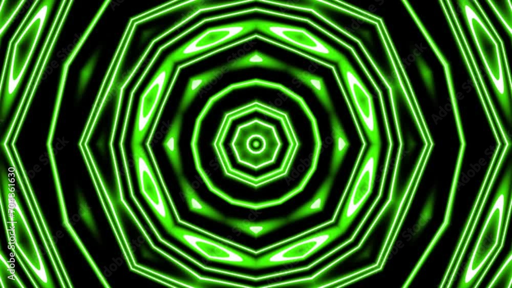 Poster abstract green motion background. dynamic geometric animated loopable background video with ripple t
