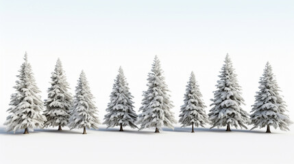 Obraz premium landscape with fir trees