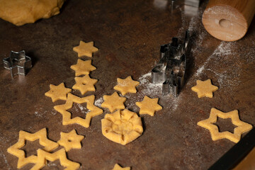 Process of making Handmade Christmas Cookies