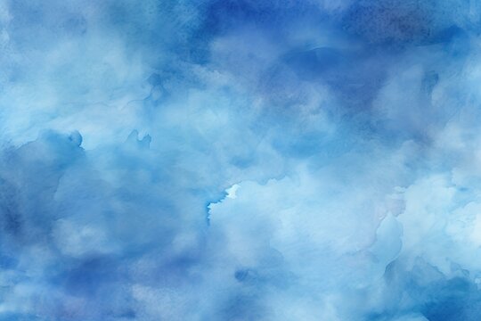 Intense blue water color texture with brushstrokes Background image made with AI  BLUE ABSTRACT BG