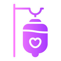 blood transfusion gradient icon