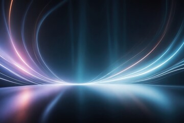 Abstract glowing line background