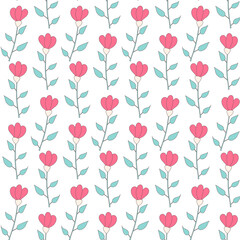 flowers garden warm beautiful vector pattern t