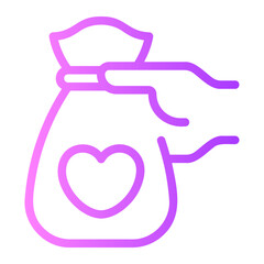 donation gradient icon