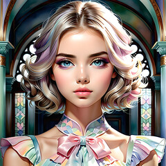 Captivating Women in Chic Dresses: A Diverse Array of Beautiful Attire.(Generative AI)