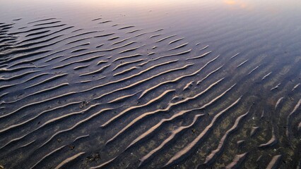 潮が引いた水面