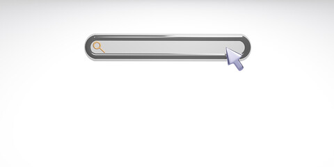 Web search concept. Template design. 3d render.