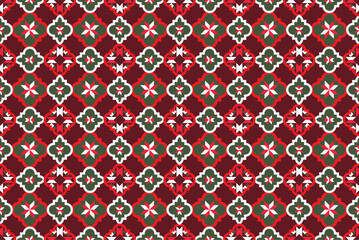 Ethnic monochrome seamless pattern. Background with Aztec geometric patterns. Print with a tribal theme. Fabric from the Navajo people. Abstract wallpaper in a modern style. Illustration in vector 