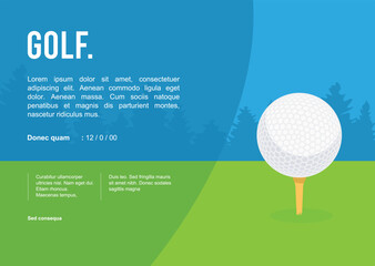 Great simple golf background design for any media	