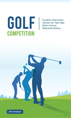 Great simple golf background design for any media	
