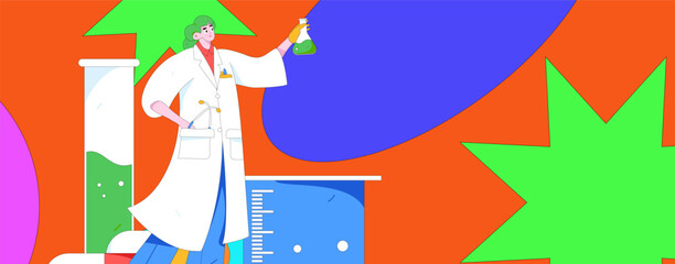 Medical characters fighting the epidemic flat vector concept operation hand drawn illustration
