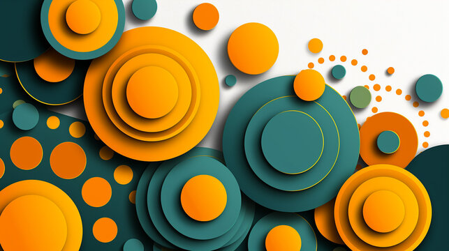 Naklejki seamless pattern with circles