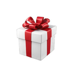 red gift box 3d render design