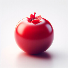 cranberry on white background, digital art, 3d rendering