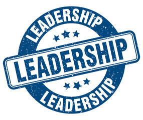 Fototapeta premium leadership stamp. leadership label. round grunge sign