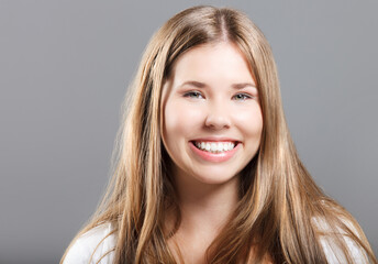 Portrait of a young smiling girl