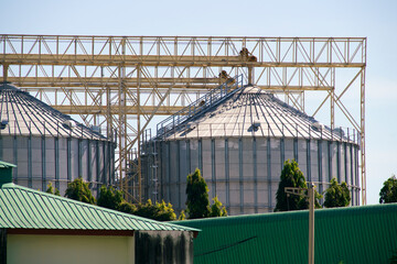 Naklejka premium silo construction