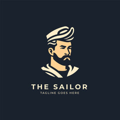 The sailor logo vector illustration