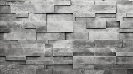 A seamless pattern of gray bricks creating a modern and industrial backdrop, adding a touch of sophistication to the architectural design.