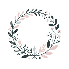 Illustration of laurel wreath with transparent background