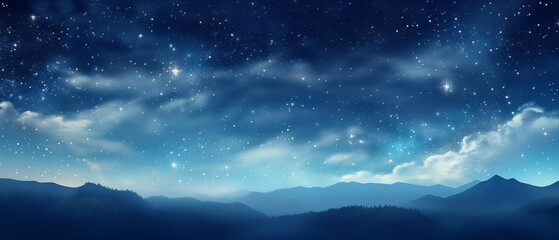 A dazzling starry night sky image inviting dreamy creativity and wonder into any artistic project.