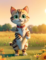 cat in the grass