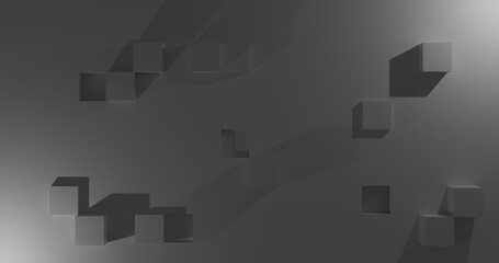 Abstract Geometric 3D Blocks background