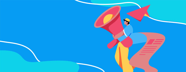 Personnel doing job interview flat vector concept operation hand drawn illustration
