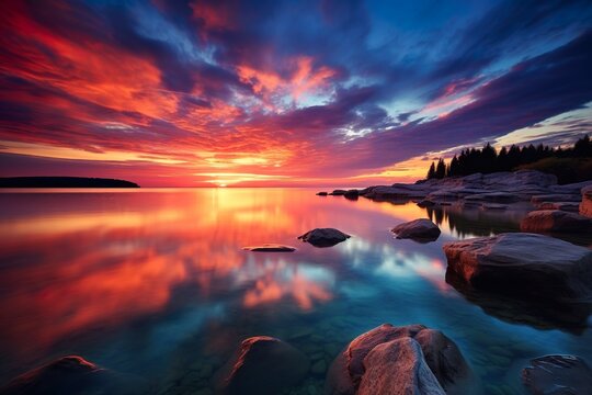 Radiant Aesthetic Photography Sunsets and Skies Captivating Colors Nature's Palette SEA AND SKY