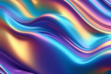Premium quality colorful Holographic Abstract background. ai generative