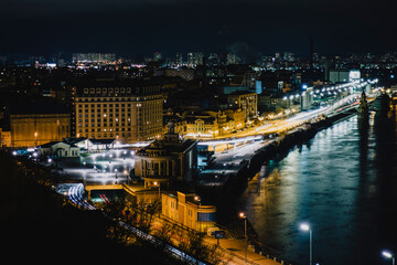 night view of the Kyiv
