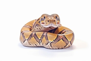 Obraz premium python isolated on white background. generative ai