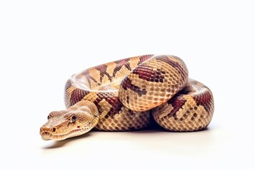 Obraz premium python isolated on white background. generative ai