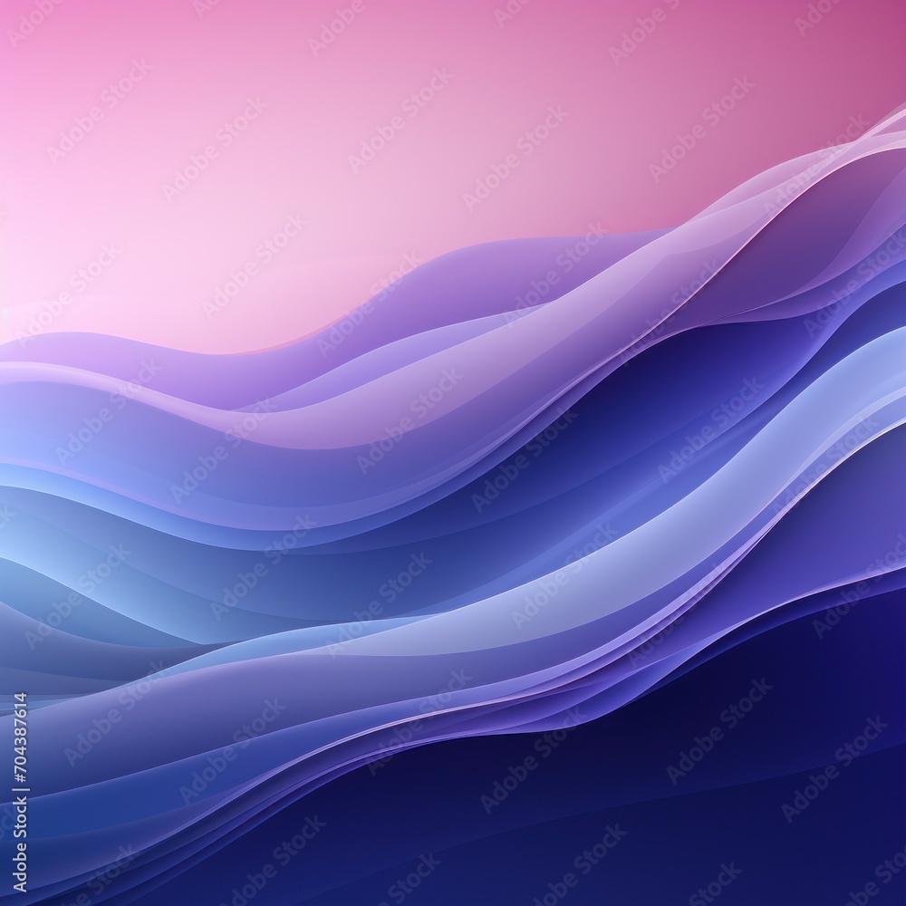 Poster gradient transition from pink to purple. the design's layout is contemporary, with smooth textures s