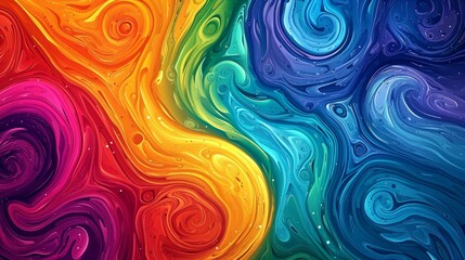 Colorful abstract background with swirling patterns