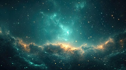 Glimmering Starbursts Illuminate the Night Sky. An Awe-Inspiring Celestial Spectacle
