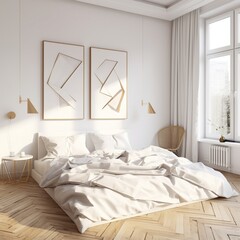 Bright and Airy Scandinavian Bedroom