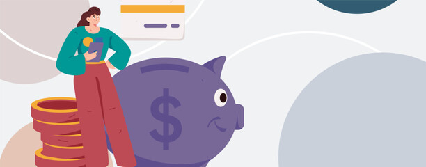 Online shopping payment security character flat vector concept operation hand drawn illustration
