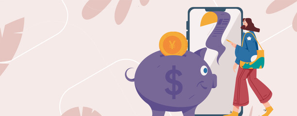 Online shopping payment security character flat vector concept operation hand drawn illustration
