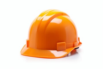 Fototapeta premium plastic safety helmet isolated on white background. generative ai