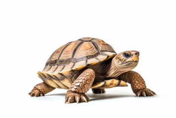 Fototapeta premium turtle isolated on white background. generative ai