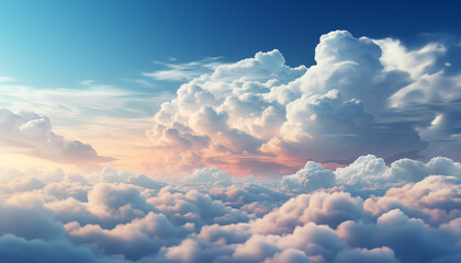 beautiful sky in the clouds. background of beautiful clouds in the sky for design.