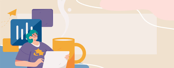 Communicate with consultants flat vector character concept operation hand drawn illustration
