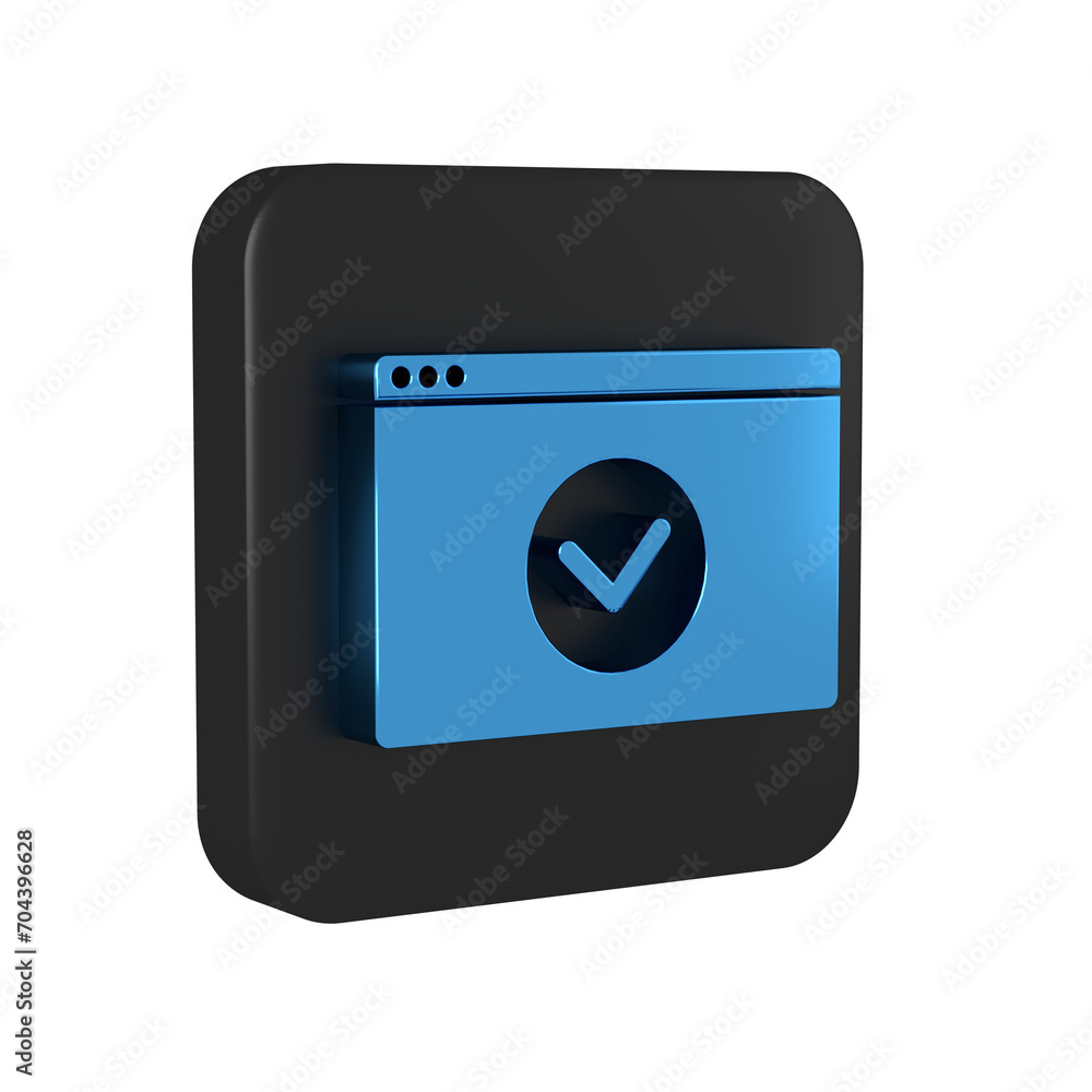 Poster blue secure your site with https, ssl icon isolated on transparent background. internet communicatio