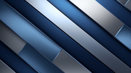Fototapeta premium silver blue diagonal stripes, background, copy space, 16:9