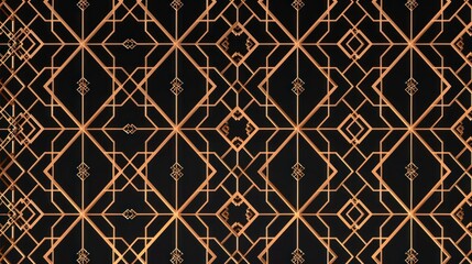 Vector abstract seamless geometric pattern background with lines oriental ornaments patterns