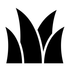 grass silhouettes icon